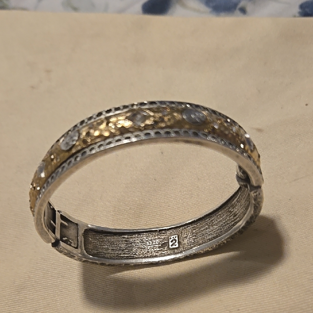 Elegant Silver and Gold Women's Bracelet Vintague